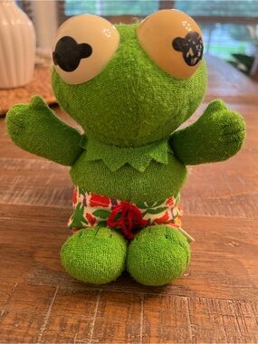 Vintage Avon 1988  Baby Kermit the Frog with Floral Swim Shorts
